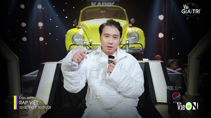 Karik nổi bật với vai trò huấn luyện viên tại RAP VIỆT