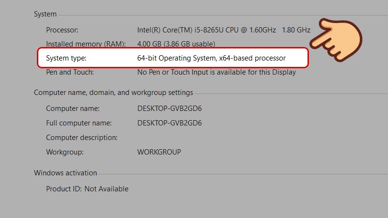5 cách kiểm tra máy tính là Windows 32 hay 64 bit