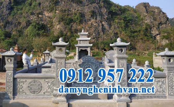 Địa chỉ làm lăng mộ đá, mộ đá tam cấp chất lượng cao