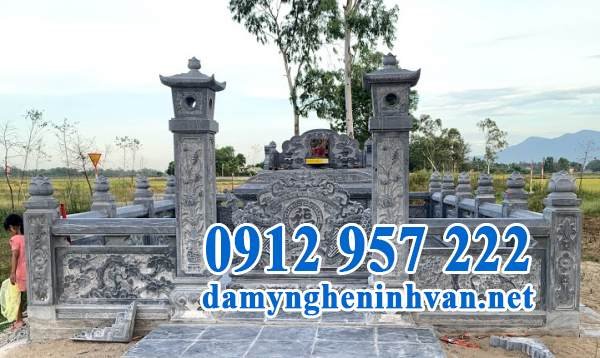 Địa chỉ làm lăng mộ đá, mộ đá tam cấp chất lượng cao