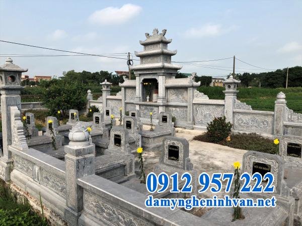 Địa chỉ làm lăng mộ đá, mộ đá tam cấp chất lượng cao