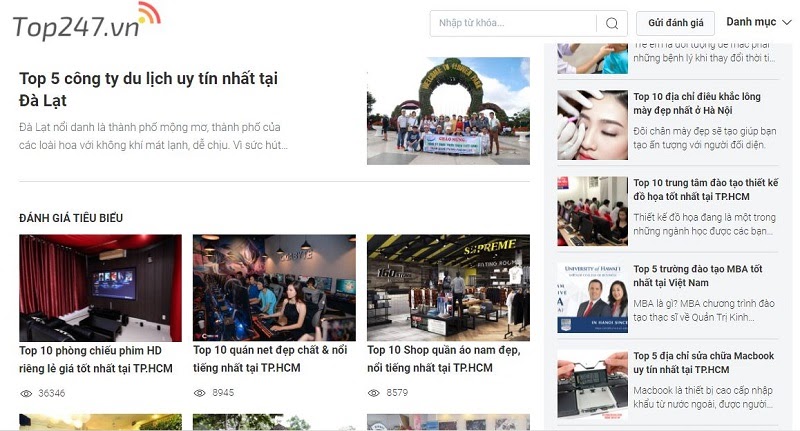 TOP247 là Website gì? Viết về chủ đề gì? Có uy tín không?