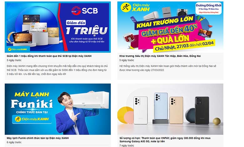 Săn mã giảm giá Điện máy xanh hôm nay cùng Prices