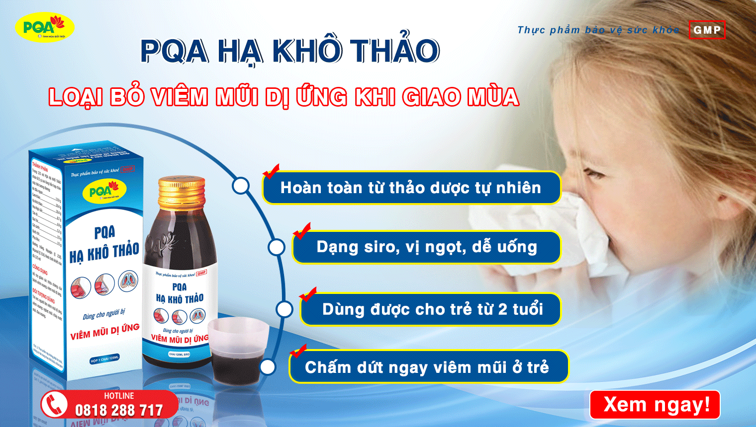 Mách mẹ cách chữa viêm mũi dị ứng cho trẻ em