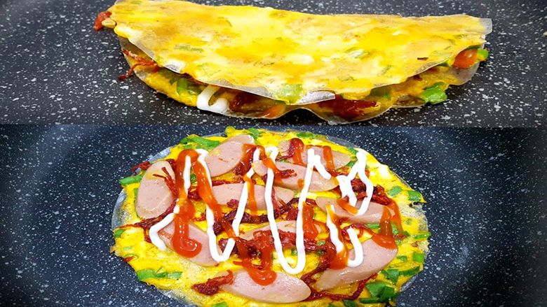 3 cách làm bánh tráng nướng ngon tuyệt bằng chảo không dính