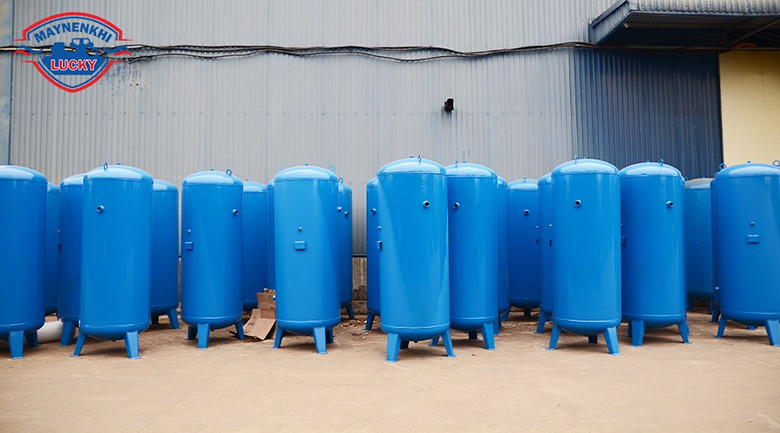 Bình chứa khí nén - Thiết bị lắp đặt trong hệ thống khí nén 