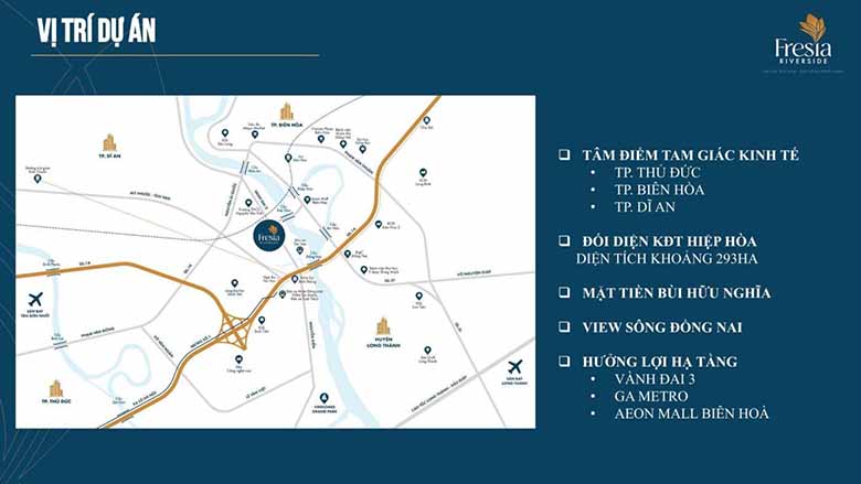 Đánh giá tiềm năng vị trí dự án Fresia Riverside 