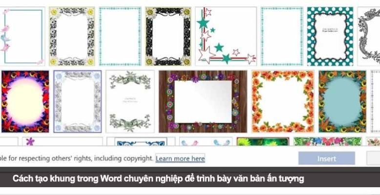 Cách tạo khung trong Word chuyên nghiệp để trình bày văn bản ấn tượng