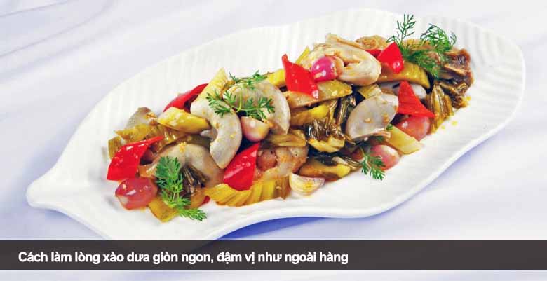 Cách làm lòng xào dưa giòn ngon, đậm vị như ngoài hàng