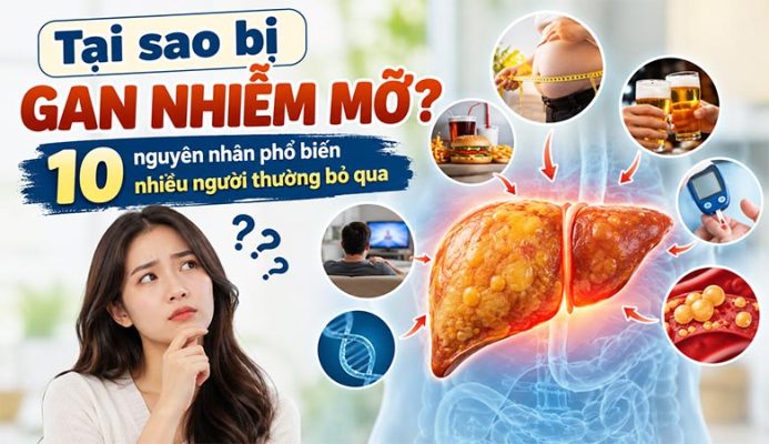 Tại sao bị gan nhiễm mỡ? 10 nguyên nhân phổ biến nhiều người thường bỏ qua