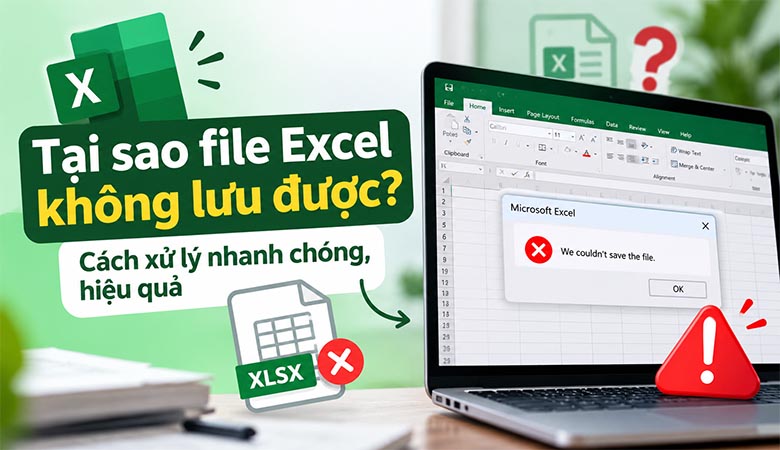 Tại sao file Excel không lưu được? Cách xử lý nhanh chóng, hiệu quả
