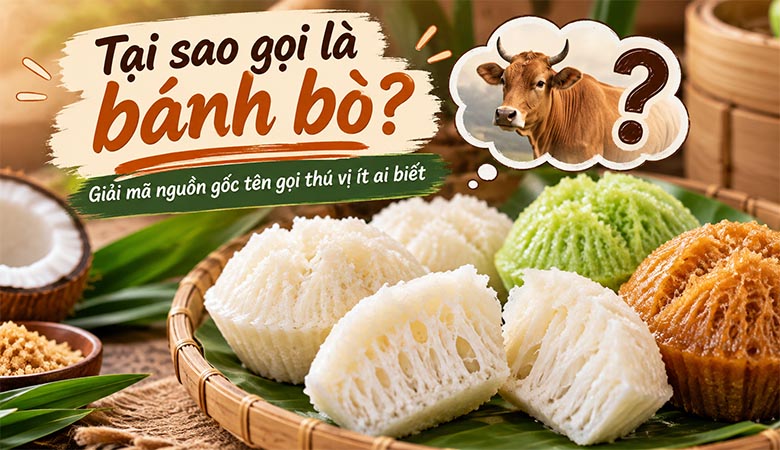 Tại sao gọi là bánh bò? Giải mã nguồn gốc tên gọi thú vị ít ai biết